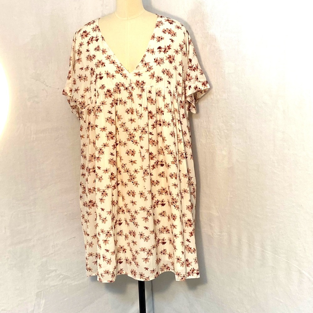 Heyson Floral Breezy Flowy 3XL Dress Pockets Lined Relaxed Beach Picnic NWT